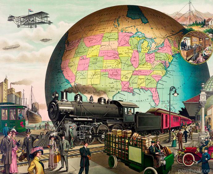 Twentieth Century Train Painting By Numbers Kits