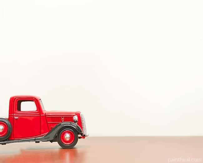 Classic Red Vehicle Painting By Numbers Kits