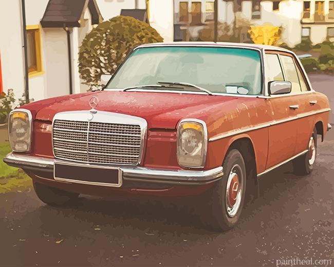 Mercedes Benz W114 Painting By Numbers Kits