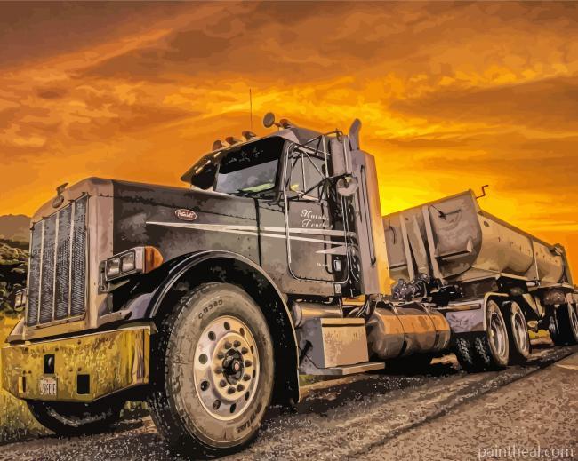 Big Truck Art Painting By Numbers Kits