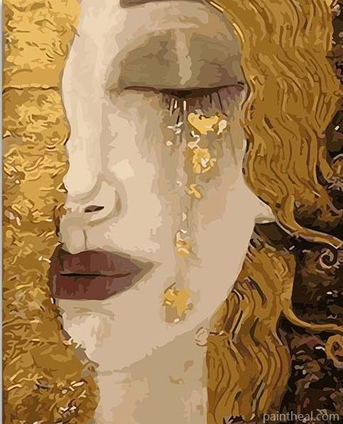 Golden Tears Gustav Klimt Painting By Numbers Kits