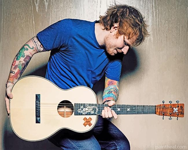 Ed Sheeran With Guitar NEW Painting By Numbers Kits