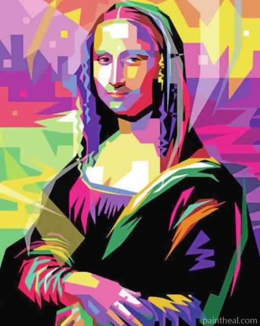 Colorful Mona Lisa Painting By Numbers Kits