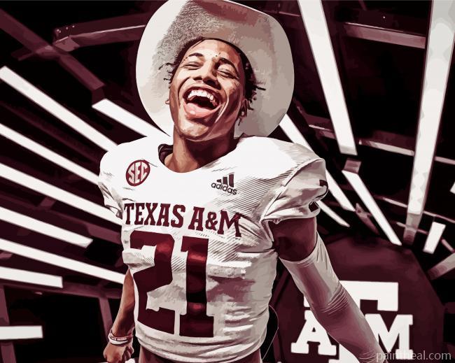 Texas A M Aggies Football Player Painting By Numbers Kits