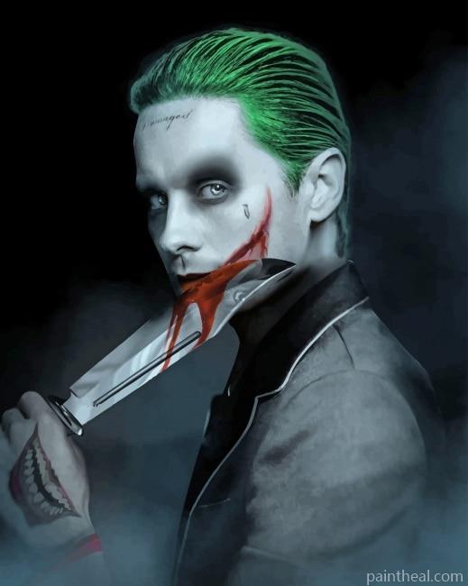 Joker Suicide Squad Bloody Face NEW Painting By Numbers Kits