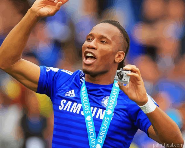 Drogba Footballer Art Painting By Numbers Kits