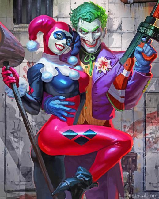 Joker And Harley Quinn NEW Painting By Numbers Kits