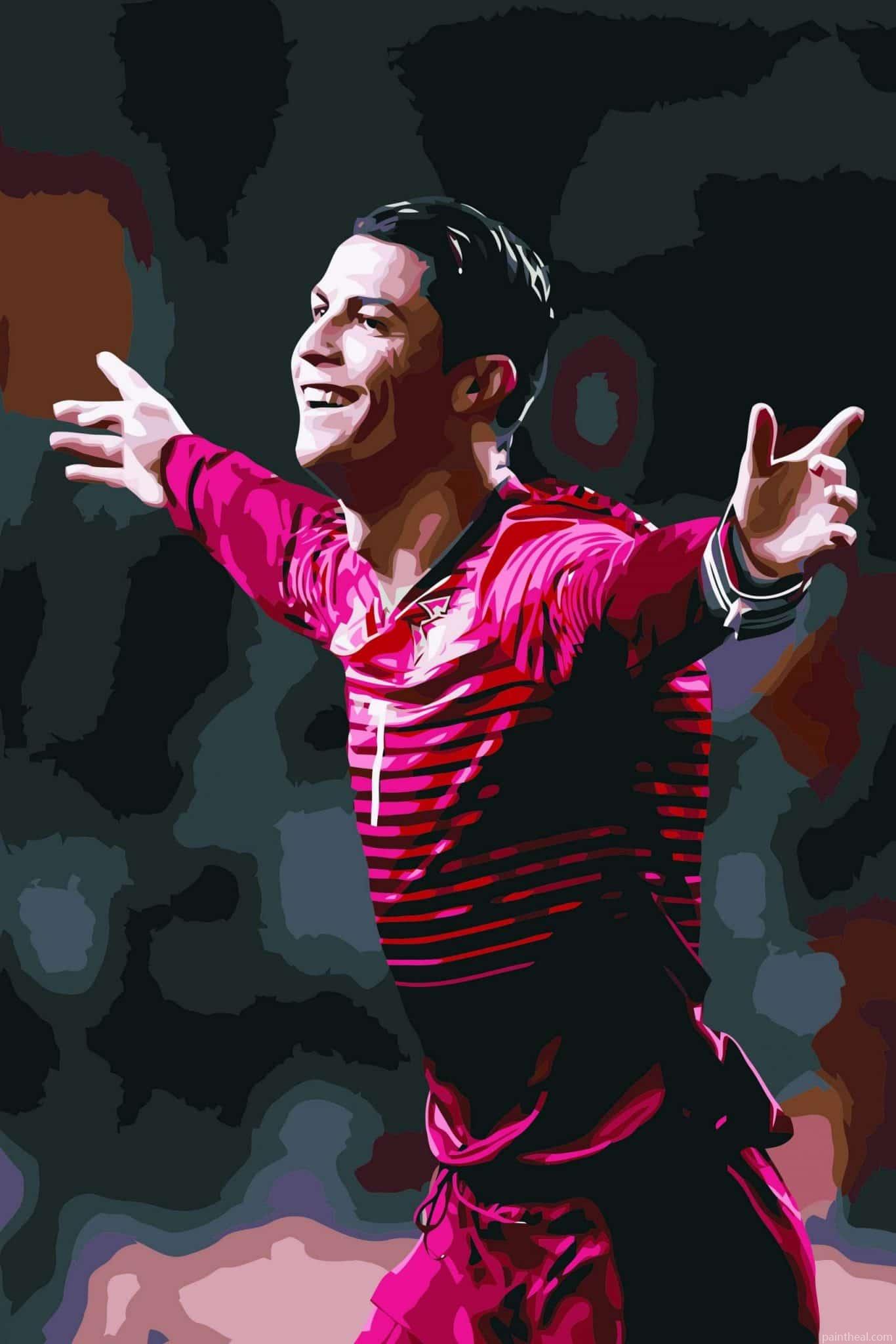Portuguese Cristiano Ronaldo People Painting By Numbers Kits