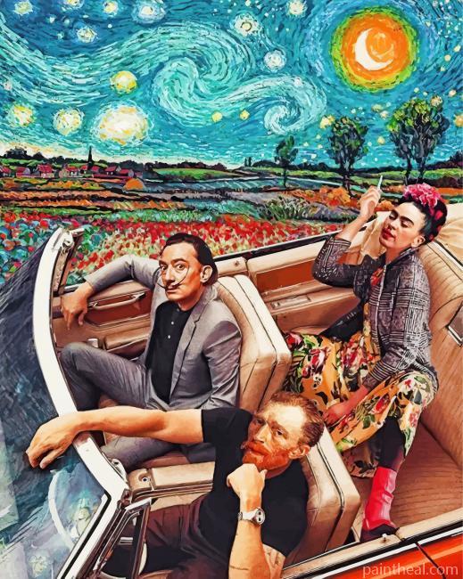 Frida Salvador And Van Gogh Painting By Numbers Kits