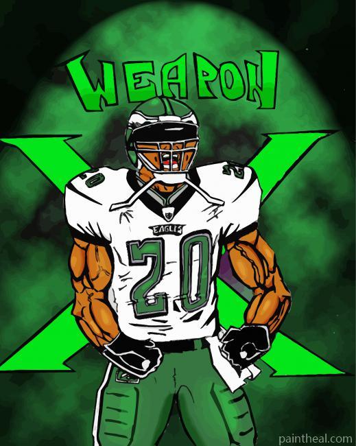 Brian Dawkins Weapon X Painting By Numbers Kits
