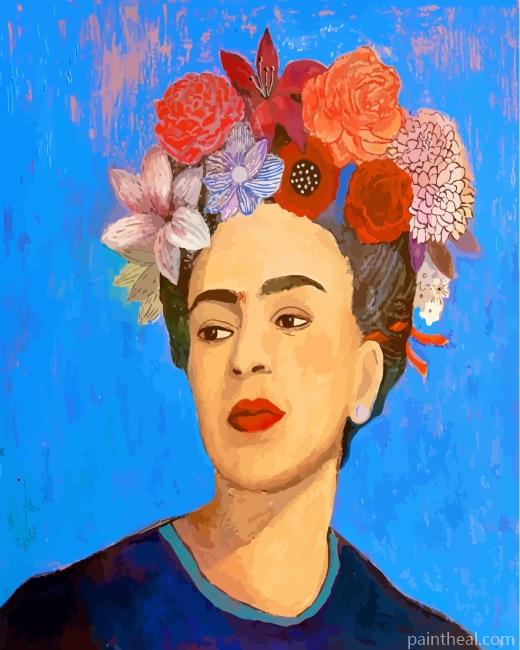 Frida Kahlo And Flowers Painting By Numbers Kits