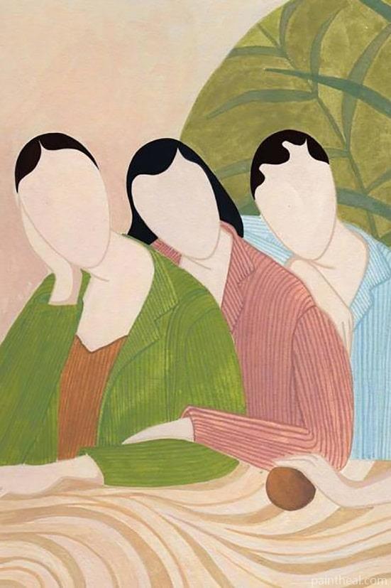 Women Without Faces People Painting By Numbers Kits