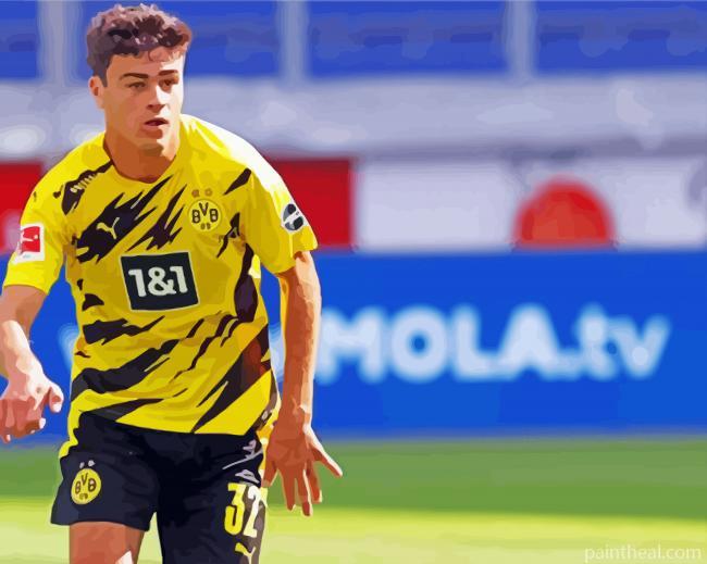 Aesthetic Giovanni Reyna Footballer Painting By Numbers Kits