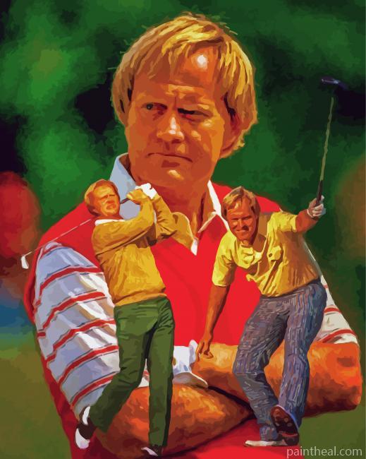 The Golfer Jack Nicklaus Painting By Numbers Kits