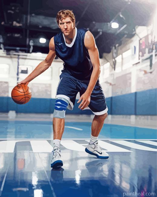 Basketball Player Dirk Nowitzki Painting By Numbers Kits