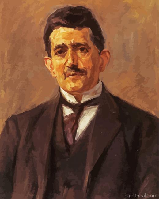 Portrait Of The Publisher Bruno Cassirer By Max Liebermann Painting By Numbers Kits