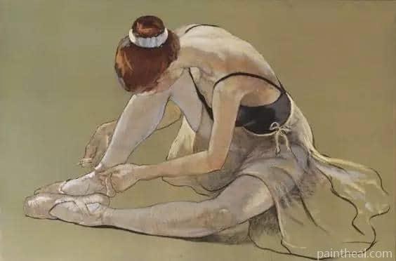 Ballerina Resting People Painting By Numbers Kits