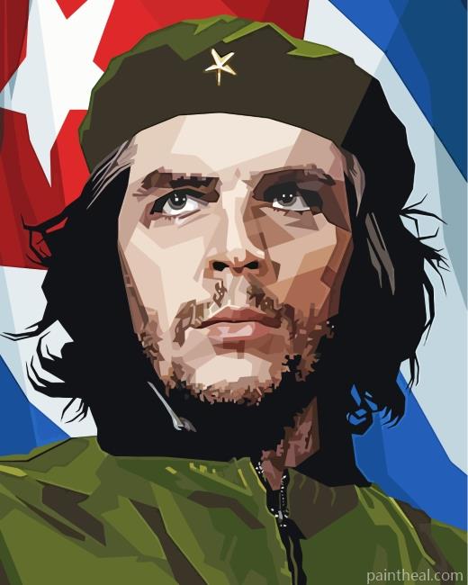 Che Guevara Illustration Painting By Numbers Kits