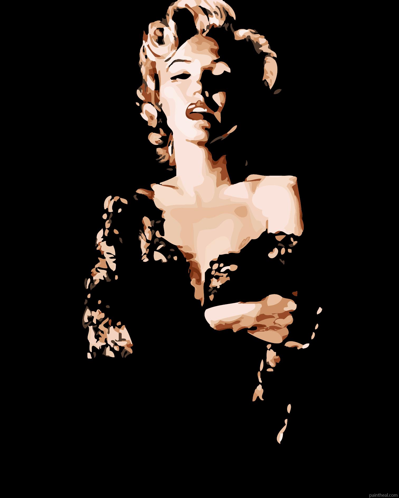 Marilyn Monroe In Black Dress People Painting By Numbers Kits