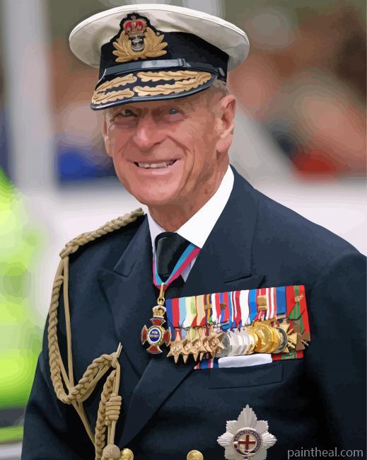 Prince Philip Duke Of Edinburgh Painting By Numbers Kits