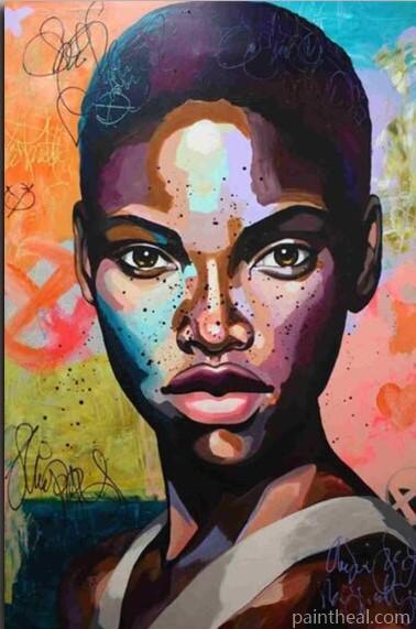 Southern African Woman People Painting By Numbers Kits
