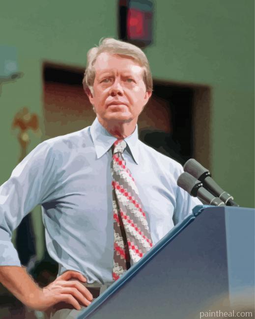 Jimmy Carter President Painting By Numbers Kits