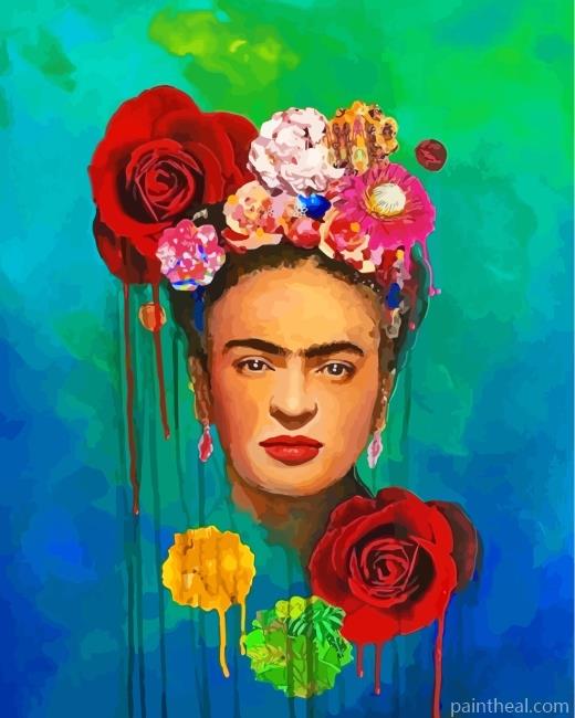 Frida And Flowers Art Painting By Numbers Kits