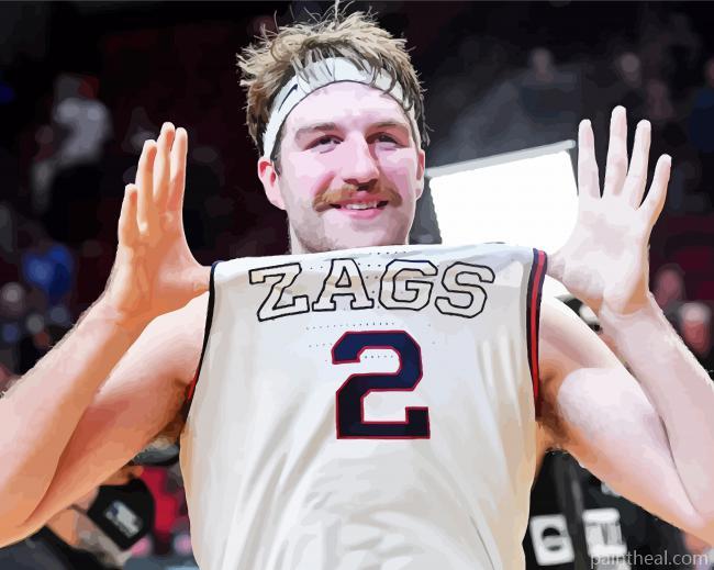 Gonzaga Bulldogs Basketball Player Painting By Numbers Kits