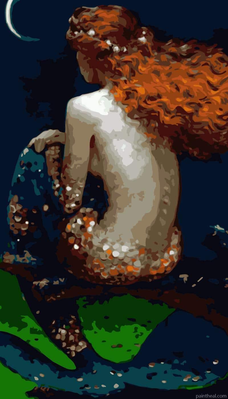 Melancholy Mermaid People Painting By Numbers Kits
