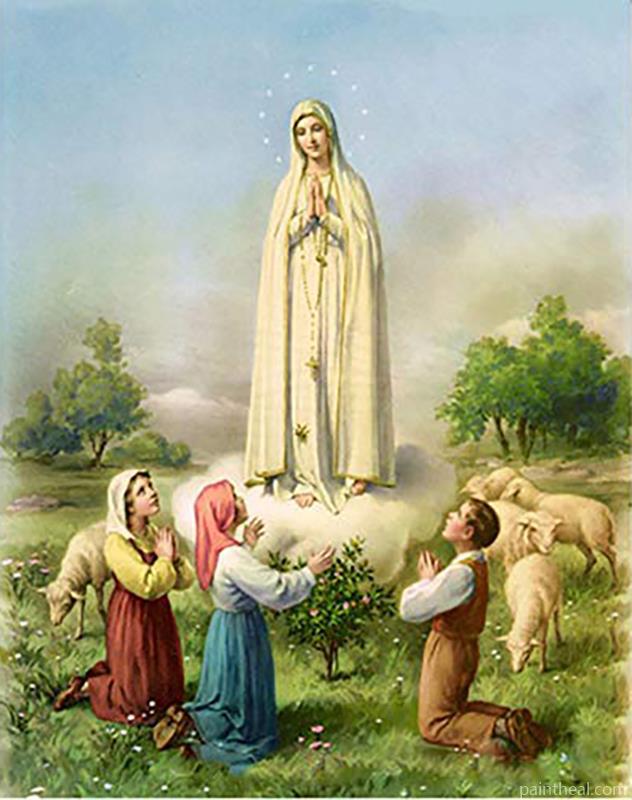 Our Lady Of Fatima People Painting By Numbers Kits