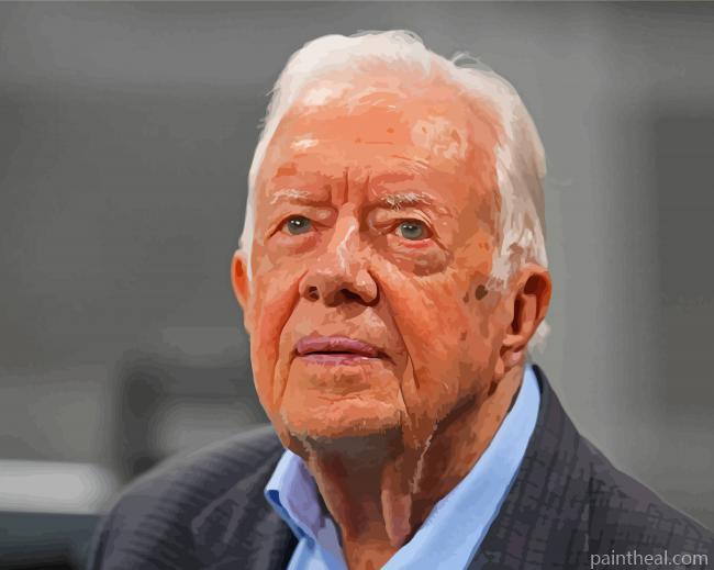 Former US President Jimmy Carter Painting By Numbers Kits