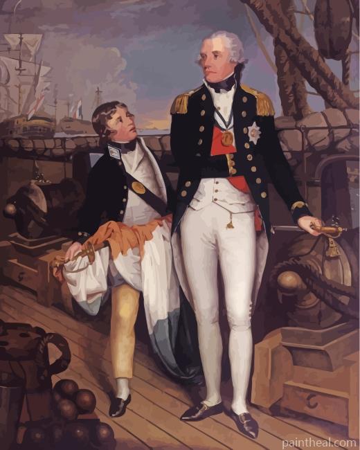 Horatio Nelson 1st Viscount Nelson Painting By Numbers Kits