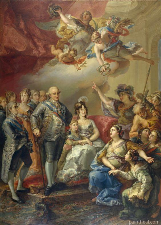 Charles Iv Of Spain And His Family People Painting By Numbers Kits