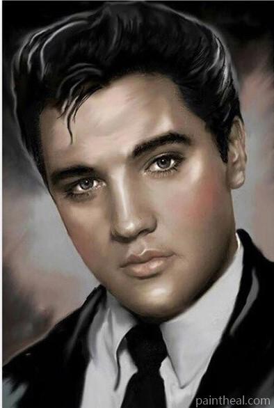 Young Elvis Presley People Painting By Numbers Kits