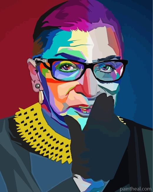 Ruth Bader Pop Art Painting By Numbers Kits