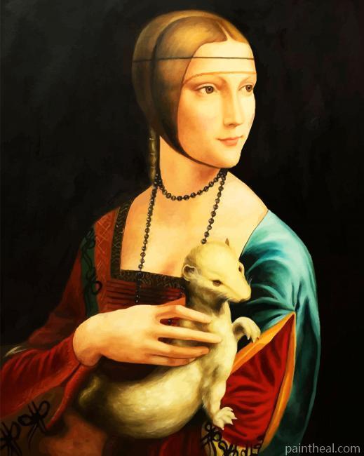 Lady With An Ermine Leonardo Da Vinci Painting By Numbers Kits