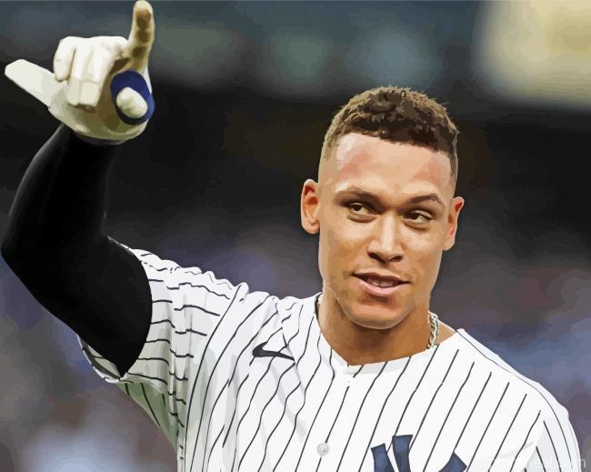 Baseball Player Aaron Judge Painting By Numbers Kits