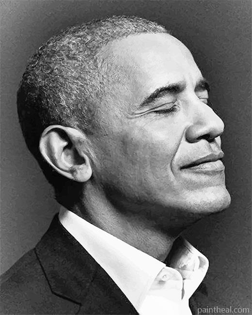 Obama Black And White NEW Painting By Numbers Kits