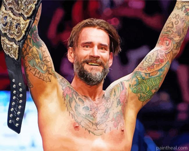 CM Punk Painting By Numbers Kits