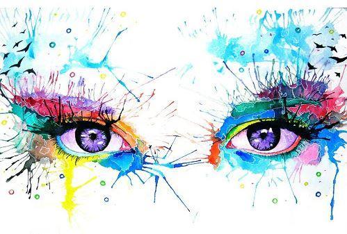 Abstract Eyes People Painting By Numbers Kits