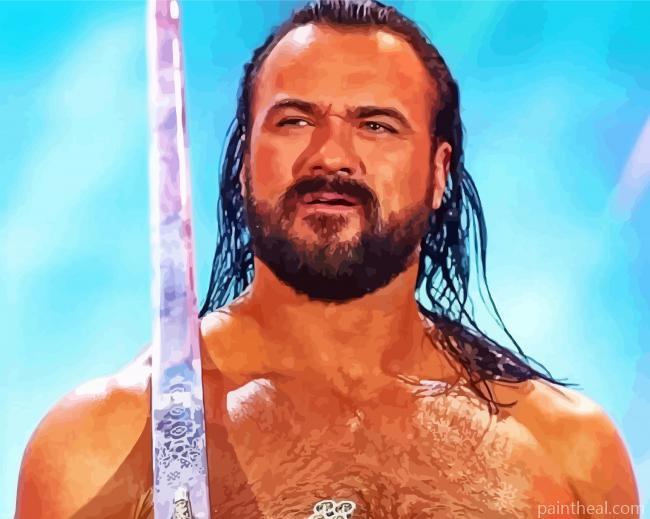 Scottish Professional Wrestler Drew Mcintyre Painting By Numbers Kits