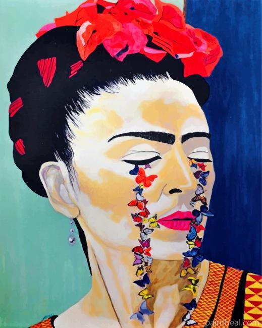Frida Kahlo Butterflies Painting By Numbers Kits