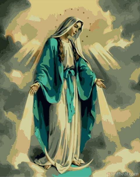 The Blessed Mary People Painting By Numbers Kits