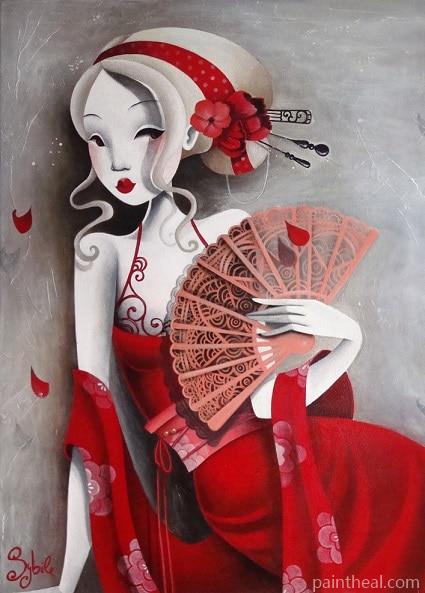 The Charming Red Mistress People Painting By Numbers Kits