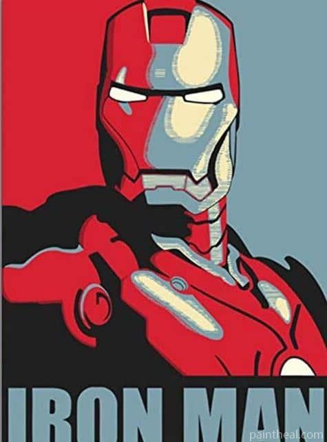 Iron Man Abstract People Painting By Numbers Kits
