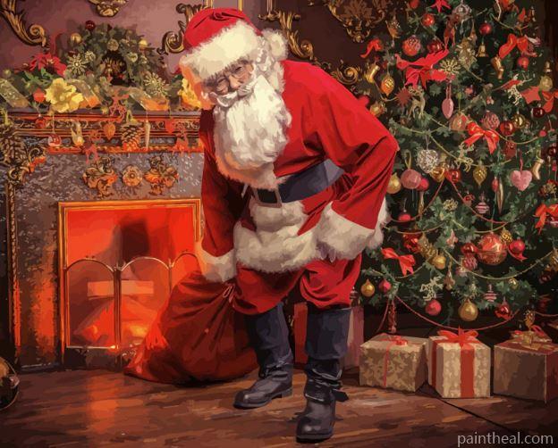 Santa Claus People Painting By Numbers Kits