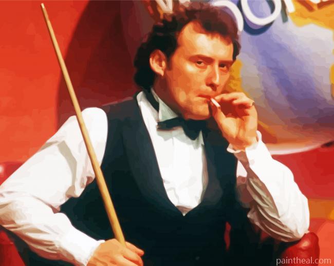 Retro Jimmy White Snooker Painting By Numbers Kits
