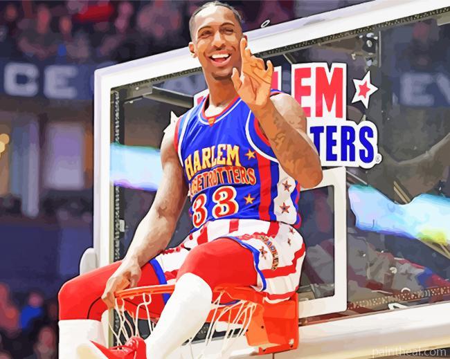 Harlem Globetrotters Player Painting By Numbers Kits