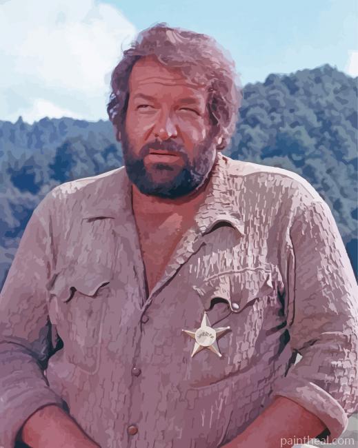 Aesthetic Bud Spencer Actor Painting By Numbers Kits