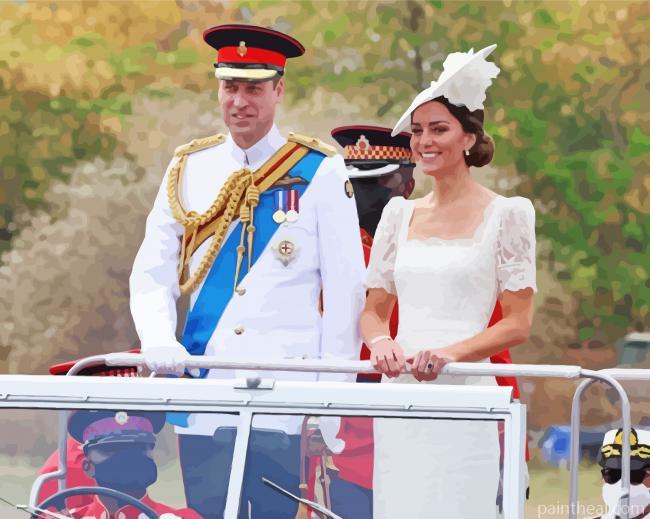 Aesthetic Prince William And Kate Painting By Numbers Kits